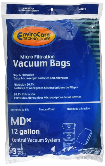 MD Central Vacuum Bags by Envirocare (3-Pack)