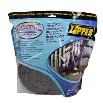 Vacsoc 30' Quilted Zippered Central Vacuum Hose Sock