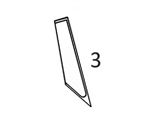 #3 LEFT FRONT QUARTER GLASS - CTHM56.3