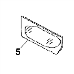 # 5. Lower Door Glass - ZX or Zaxis Dash 1 / Dash 2 Series - HTHM2.5