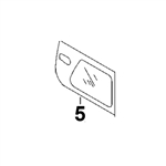 # 5. Lower Door Glass - ZX or Zaxis Dash 1 / Dash 2 Zero Tail Swing (RTS) Series - HTHM3.5