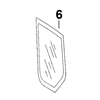 # 6. Left Side Quarter Glass - ZX or Zaxis Dash 1 / Dash 2 Zero Tail Swing (RTS) Series - HTHM3.6