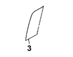 #3A FRONT DOOR SLIDER WINDOW - JDHM7.3A