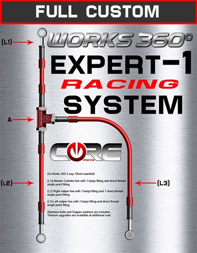 Works 360 Expert-1 front brake line race system
