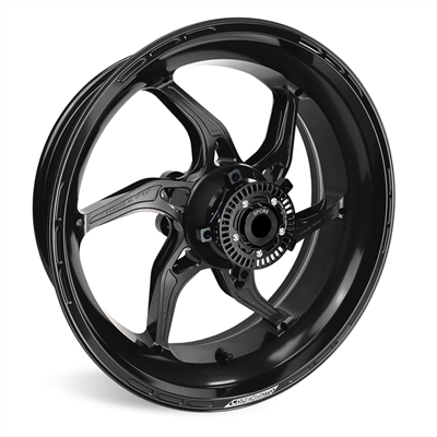 Gloss Black 2017-2025 GSXR 1000 Apex-6 Forged superbike wheel by Core Moto