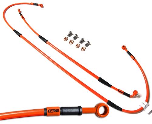 Front and Rear brake line kit KTM 150 XC 250 XC 300 XC 2012 250 XC-F 2011 350 XC-F 2011-2012 ktm orange (2 Lines)