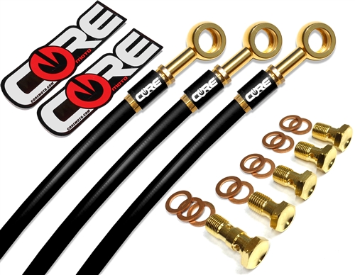 Kawasaki ZX6R / 636 NON-ABS 2013-2025 Front and Rear brake line kit