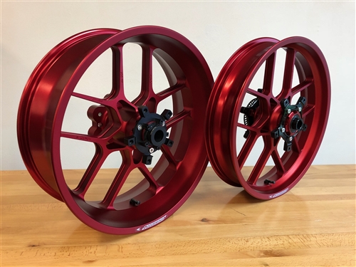 RED Carrozzeria V-Track wheel set - SATIN FINISH