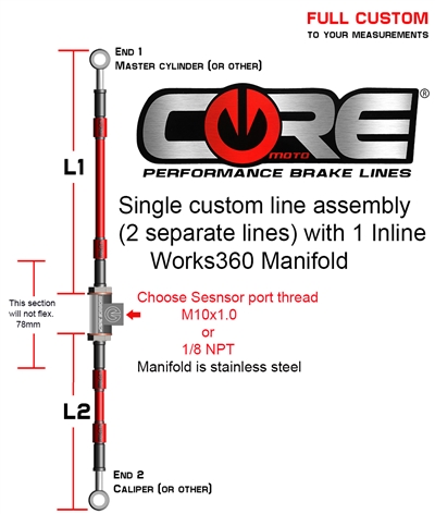 Single custom line with Works360 manifold