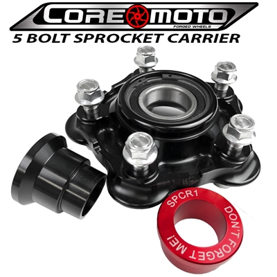Core Moto wheels sprocket carrier replacement