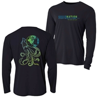 Squidnation Long sleeve Cotton Tee-shirt Lumo Green