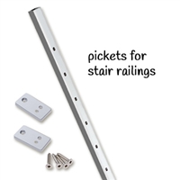 Stair Railing Intermediate Pickets Silver