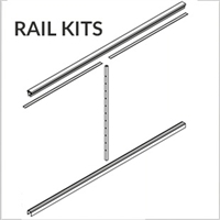 DesignRailÂ® 42* Rail Kit for Level Railings - Black