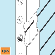 DesignRailÂ® 36" Quick-ConnectÂ® Post Kit for Stair Railings - Black