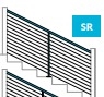DesignRailÂ® Modern 36â€ Rail Kit (6â€™) for Stair Railings - BLK