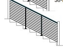 DesignRailÂ® Modern 36" Rail Kit (8â€™) for Stair Railings - BL