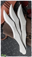 Boker Magnum John Bailey Mini Bo-Kri Throwing Knife Set, Leather Sheath