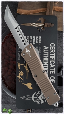 Marfione Custom Combat Hellhound AP Blade Tan Handle SN003