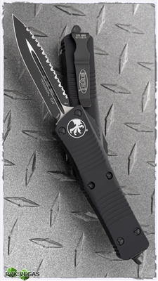 Microtech Troodon D/E 138-3t Black Full Serr Blade