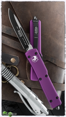 Microtech UTX-70 S/E 148-1VI Black Blade Violet Handle