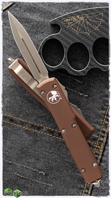 Microtech Ultratech D/E 122-13APTA Bronzed Apocalyptic Blade & HW TA Handle