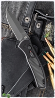 Gerber Empower Auto Black w/Blk Blade & Armored Grip