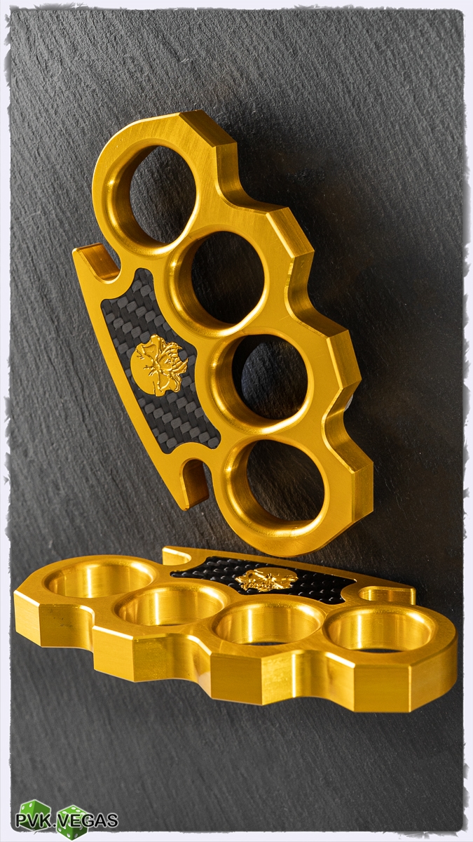 BURN Knives Classic Knuckles Gold Alloy