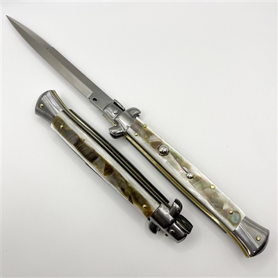 Frank B Italian Stiletto 11" Bayonet Blade Black Pearl