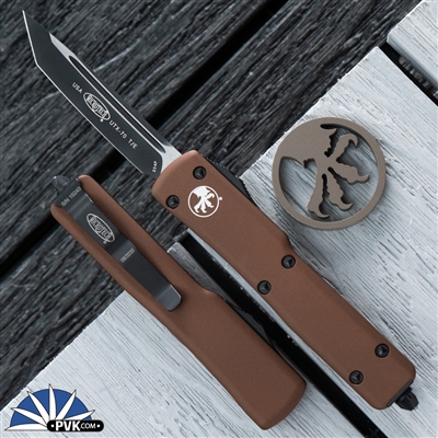 Microtech UTX-70 T/E 149-1TA Black Blade Tan Handle