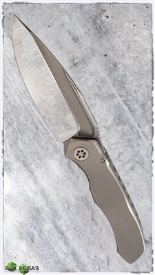 Marfione Custom Anax Folder Titanium Handle Mirror Finish Blade