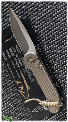 Marfione Custom LUDT Bronze Two-Tone Stonewash Blade Bronze Chassis & Titanium Hardware SN003