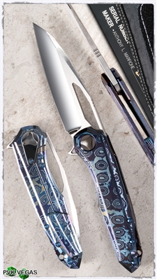 Marfione Custom Munroe Sigil Moku-Ti Handle Mirror Blade SN003