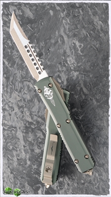 Microtech Ultratech Hellhound 119-13OD Bronze Hardware & Blade OD Handle