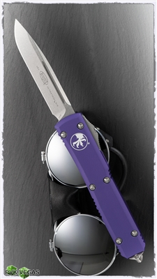 Microtech Ultratech S/E 121-10PU Stonewash Blade Purple Handle
