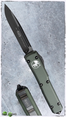 Microtech Ultratech D/A OTF S/E 121-1OD Green Handle Black Standard Blade