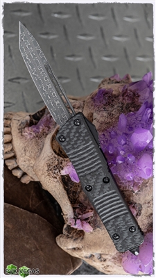 Microtech Troodon Signature Series 140-16CFS Damascus T/E Ringed HW