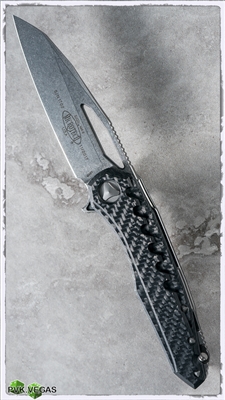 Microtech Sigil MK6 S/E 196-10CF Carbon Fiber Top Stonewash Blade