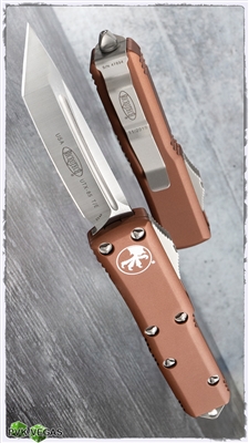 Microtech UTX-85 T/E 233-4TA Satin Blade Tan Handle