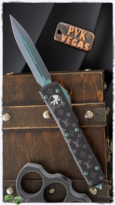 PVK Custom Ghost LV Ultratech Black W/Green Colorfade Anodized Blade & Hardware
