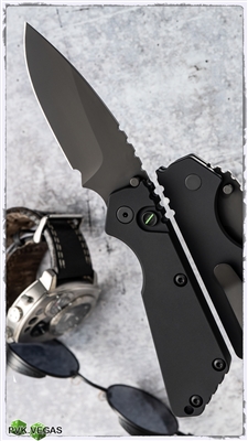 Protech Strider SnG Auto 2403-OP Sterile Operator Series All Black W/Tritium Button