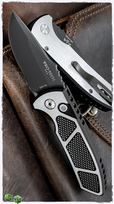 Protech SBR Steel Custom 2-Tone W/Damascus Blade
