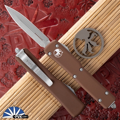 Microtech UTX-70 D/E 147-10APTA AP Blade Tan Handle