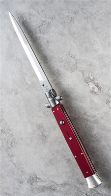 SKM 33CM Italian Stiletto Bayonet Red Pearlex Inlay