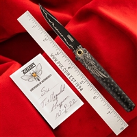 Zieba Six Black Angel, Magnacut Blade, Black Titanium Handle