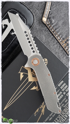 Marfione Custom Warhound Folder Two-Tone AP Finish w/ Copper Accents SN003