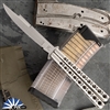 29 Knives Custom 5" S30V Gayang Skeleton Channel Cut 303 Stainless Steel