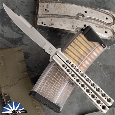 29 Knives Custom 5" S30V Gayang Skeleton Channel Cut 303 Stainless Steel