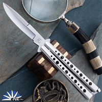 29 Knives Custom 4" S35VN Weehawk, "Thin Skeleton" Channel Cut 303 Stainless Steel Handles