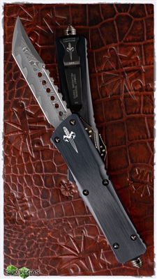 Marfione Custom Combat Troodon HellHound XHP Damascus Blade w/ Brass HW SN003