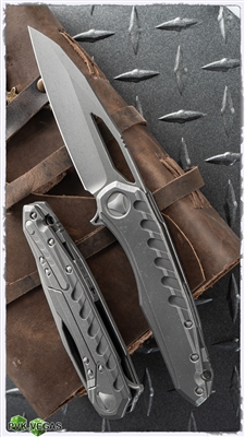 Marfione Custom Sigil AP TItanium Handle Damascus Backplate AP Blade